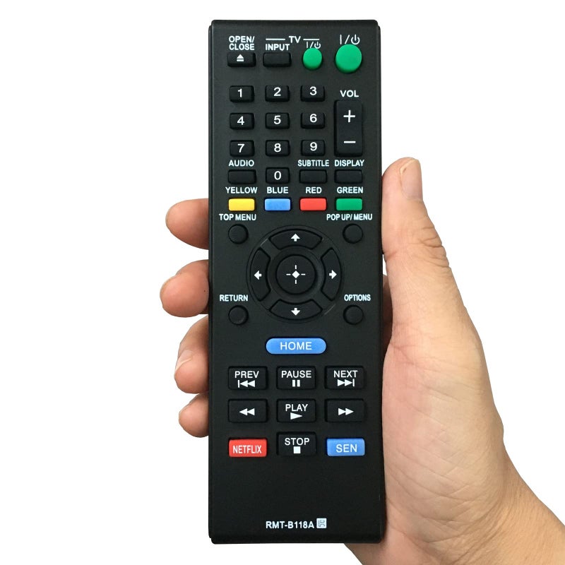 uehba Universal Replaced Remote Control Compatible for Sony Blu-Ray DISC DVD Player RMT-B118A BDP-S185 BDP-BX18 BDP-BX510 BDP-BX59 BDP-S1100 BDP-S3100 BDP-S5100 BDP-S390 BDP-S590 - Image 3